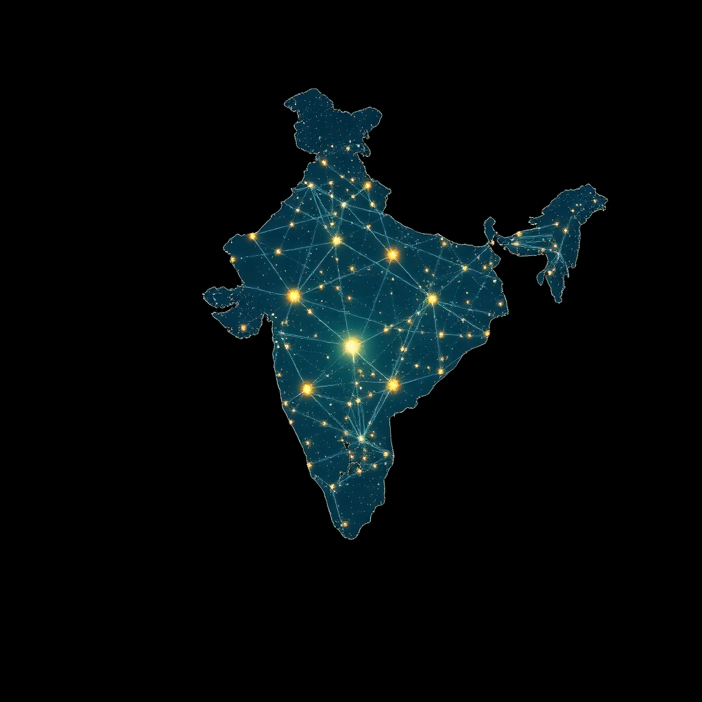World map with logistics network